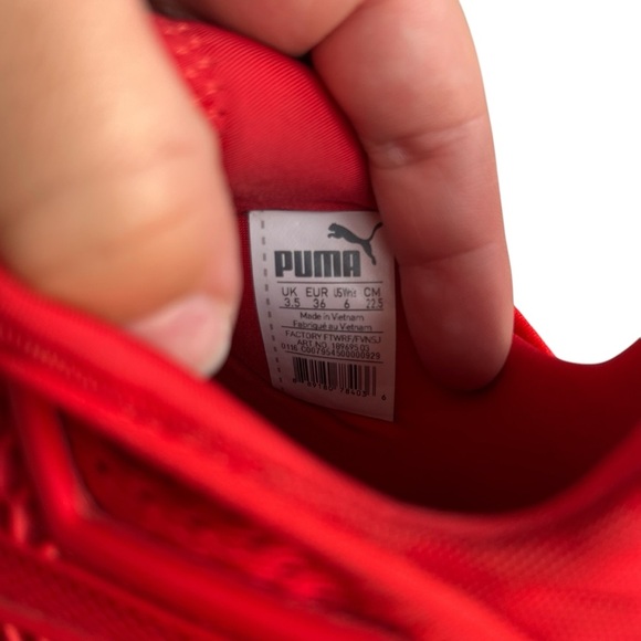 PUMA x Fenty Fierce by Rihanna Red High Tongue Exclusive Sneaker Women’s Size 6 - Picture 6 of 6